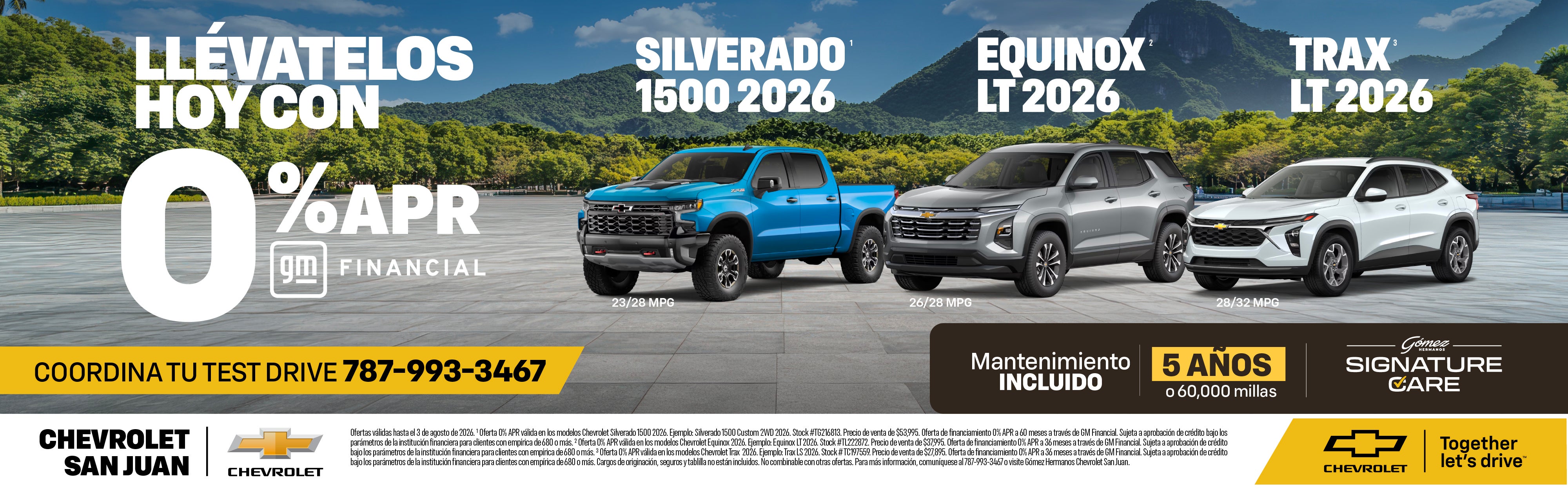 Ofertas Chevrolet Julio